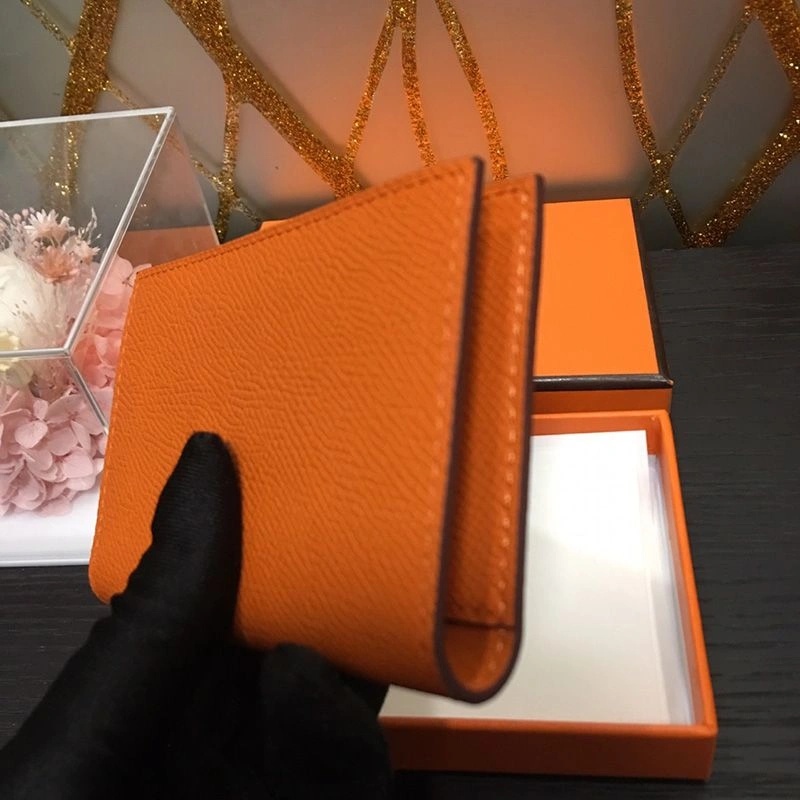 Ooutlet Factory Hermes MC? Euclide Card Holder Epsom Calfskin In Orange