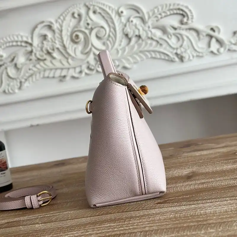 Affordable Hermes Mini 24 24 Bag Evercolor Swift Leather Gold Hardware In Light Pink