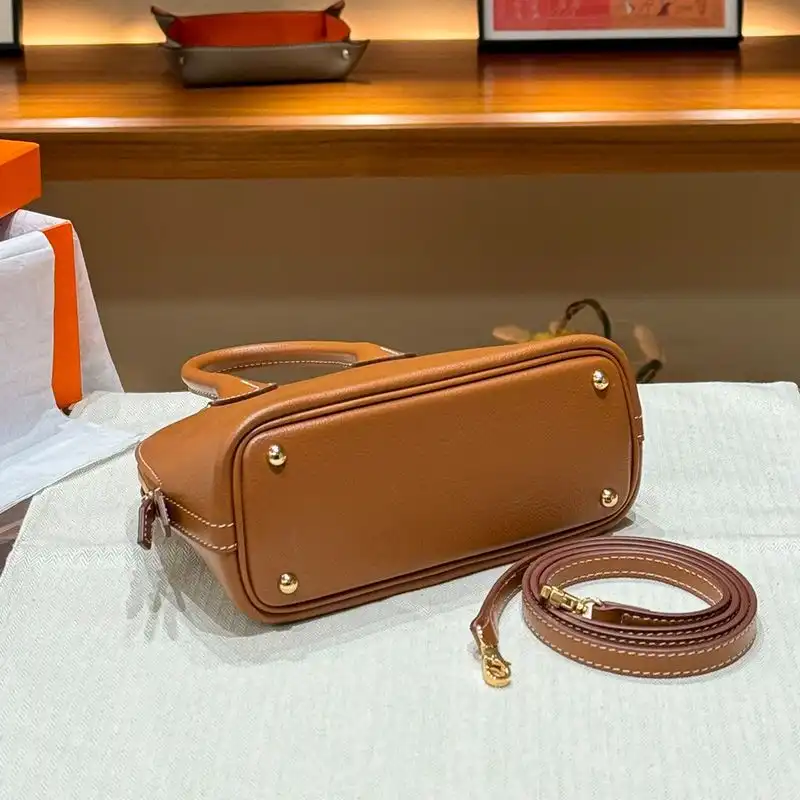 Affordable Hermes Mini Bolide Bag Chevre Leather Gold Hardware In Brown