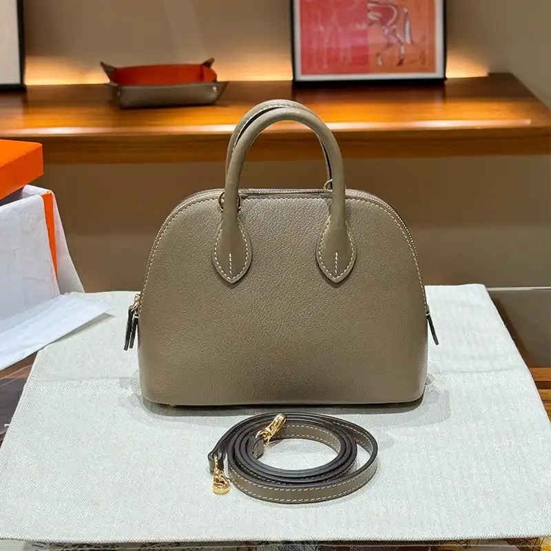 Affordable Hermes Mini Bolide Bag Chevre Leather Gold Hardware In Khaki