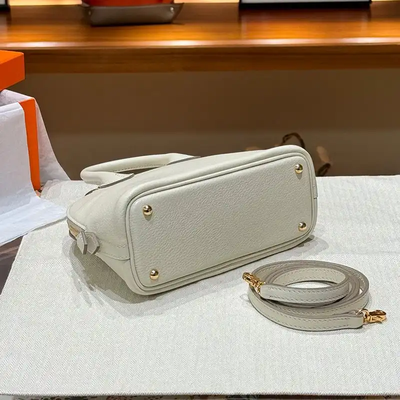 Affordable Hermes Mini Bolide Bag Chevre Leather Gold Hardware In White