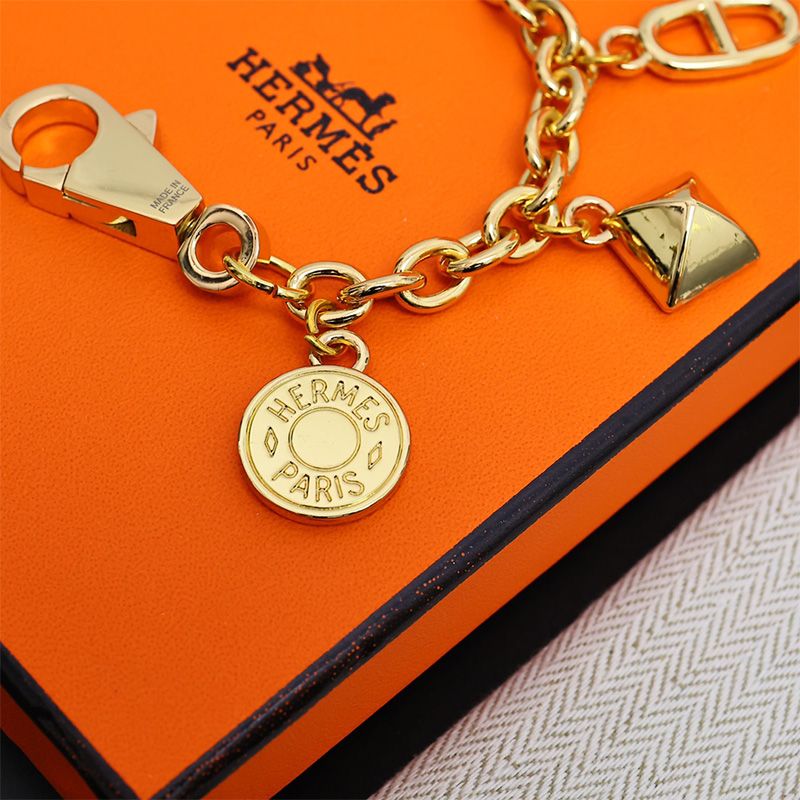 Hermes Olga Bag Charm Metal In Gold