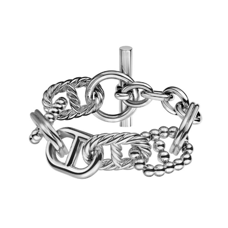 Hermes Parade Chain Bracelets In Silver