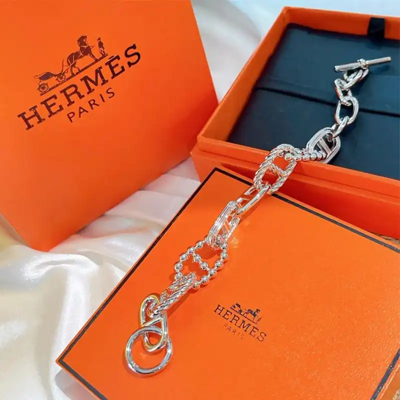 Affordable Hermes Parade Chain Bracelets In Silver