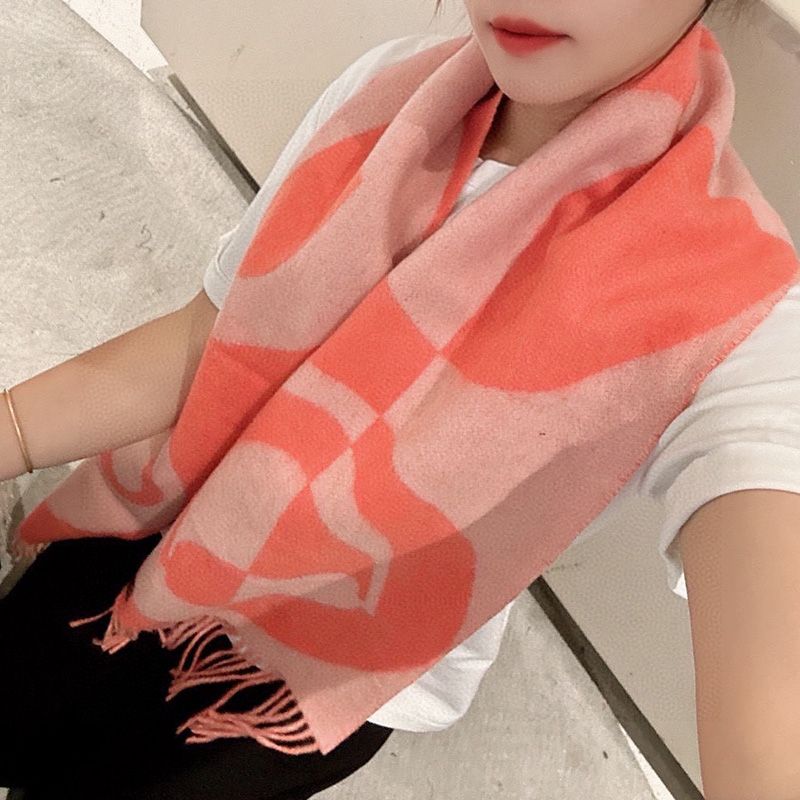 Hermes Patterned Stole In Orange