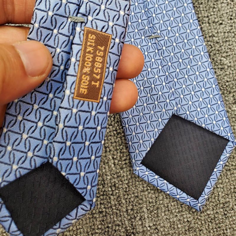 Hermes Pied Marin Tie In Blue