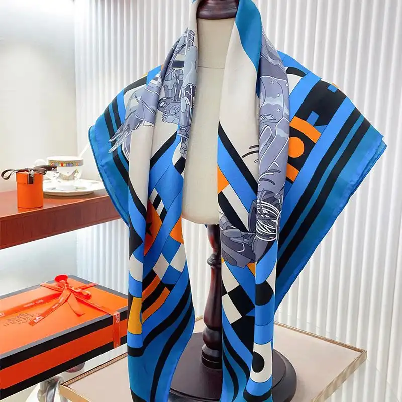 Affordable Hermes Robocabar Scarf 90 In Blue