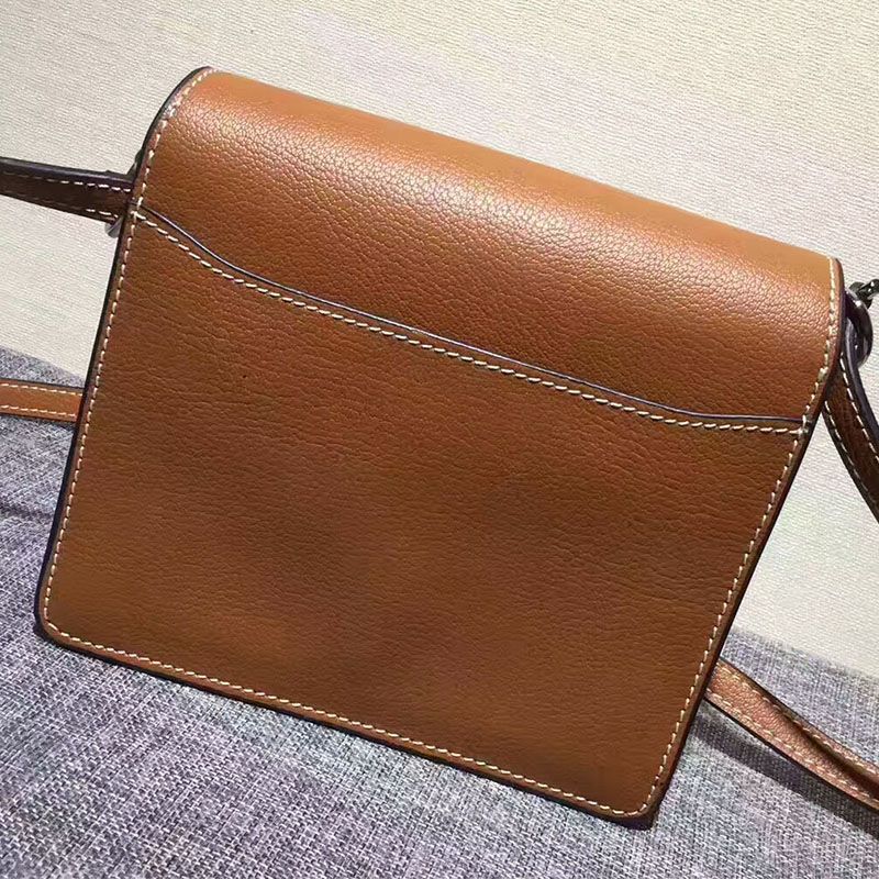 Hermes Roulis Bag Calfskin Leather Palladium Hardware In Brown