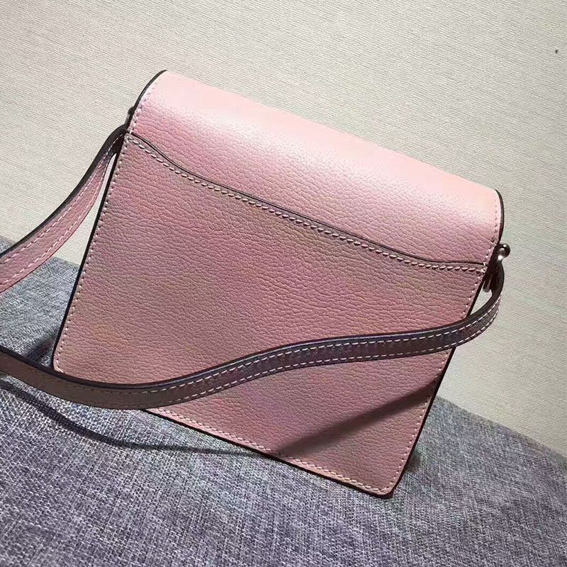 Hermes Roulis Bag Calfskin Leather Palladium Hardware In Pink