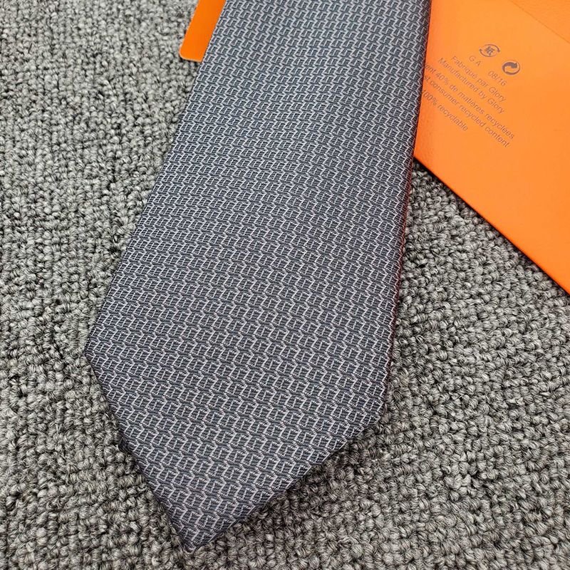 Hermes Scalator Tie In Grey