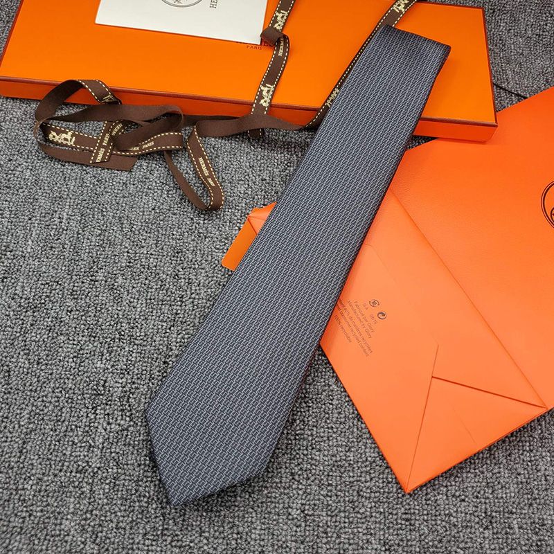 Hermes Scalator Tie In Grey