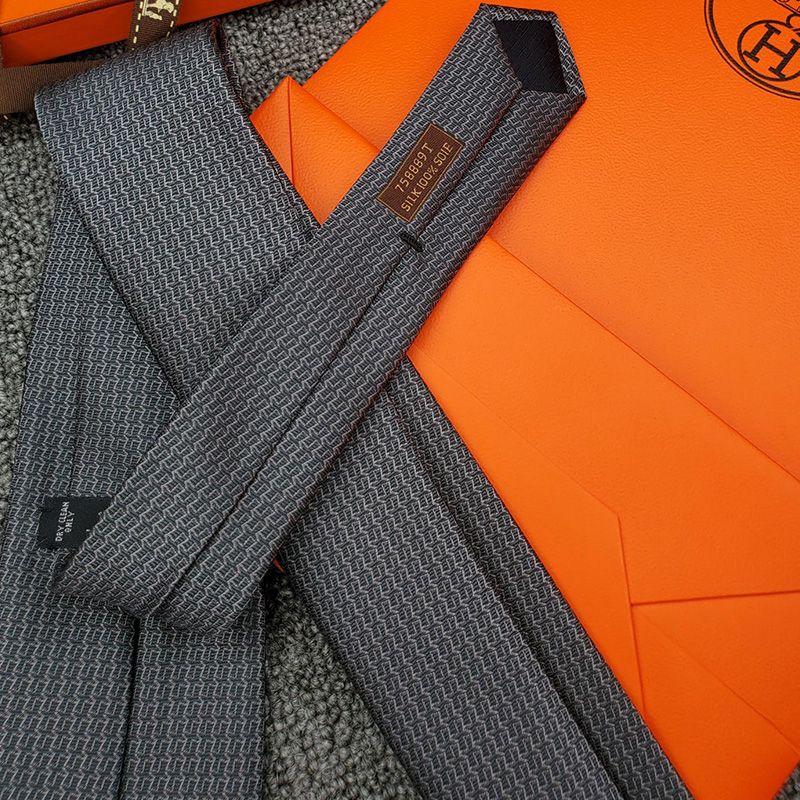 Hermes Scalator Tie In Grey