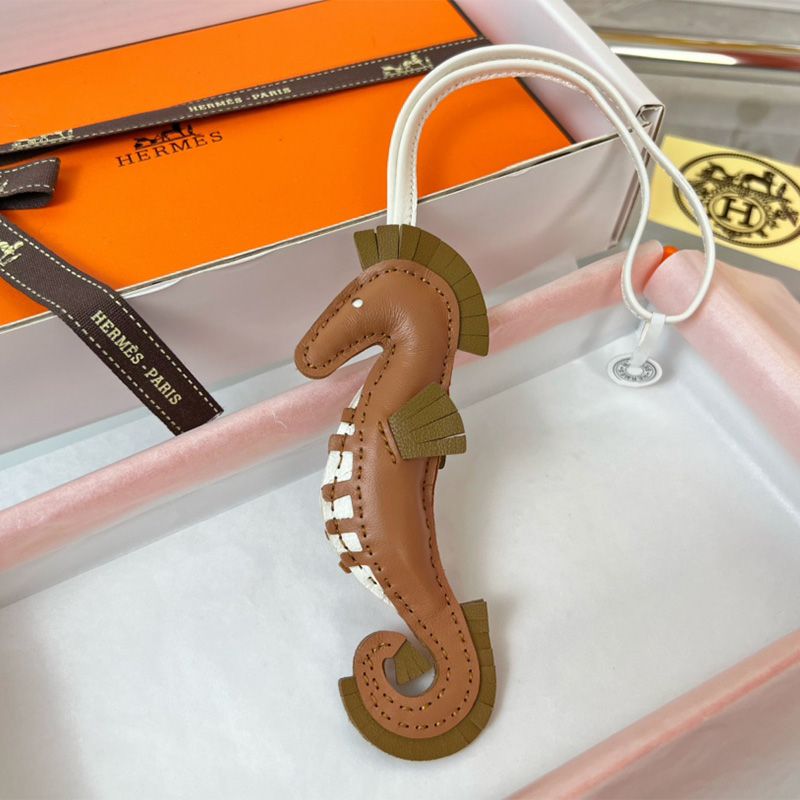 Hermes Seahorse Charm Leather