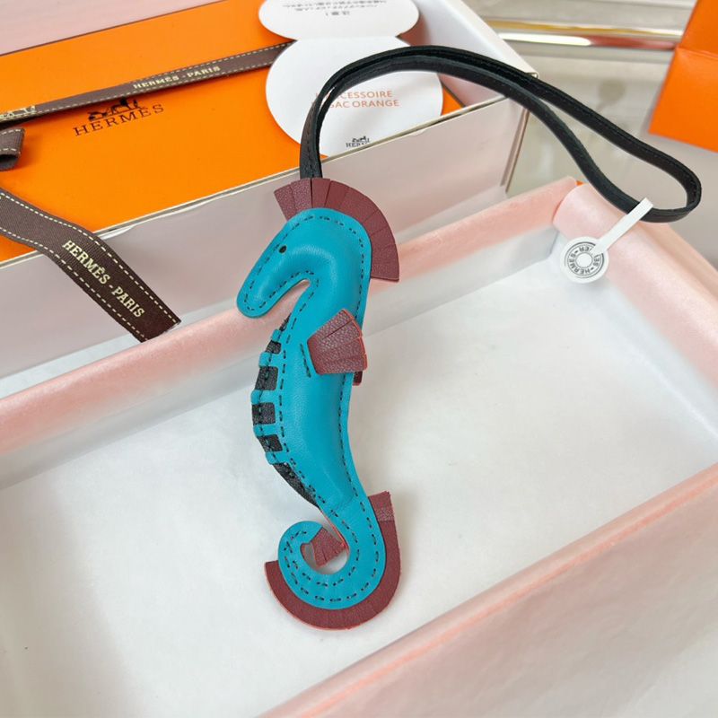 Hermes Seahorse Charm Leather