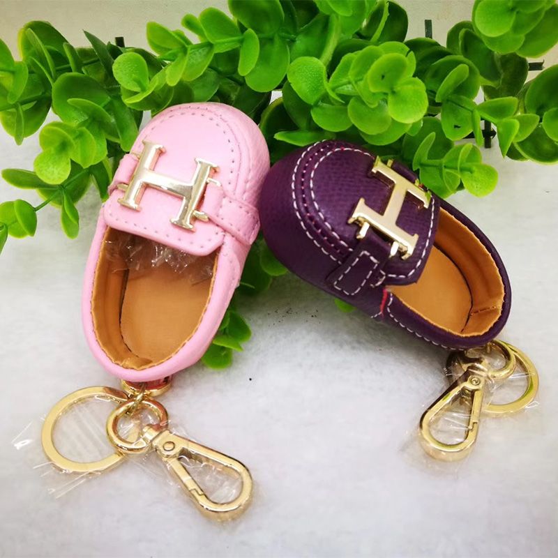 Hermes Shoes Charm with H Logo Leather