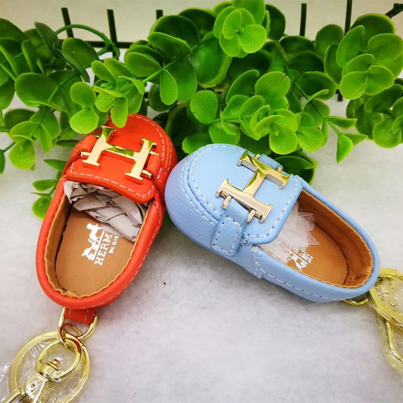 Hermes Shoes Charm with H Logo Leather