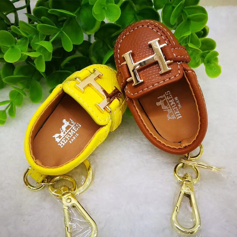 Hermes Shoes Charm with H Logo Leather