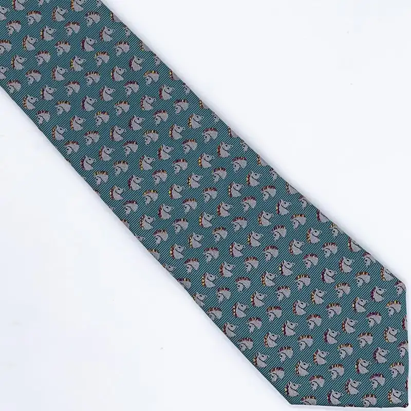 Affordable Hermes Tie 7 Cheval Rebelle Tie In Blue