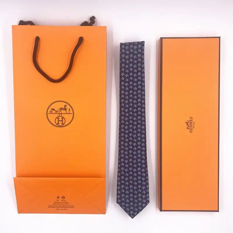 Cheap Hermes Tie 7 Cheval Rebelle Tie In Dark Blue