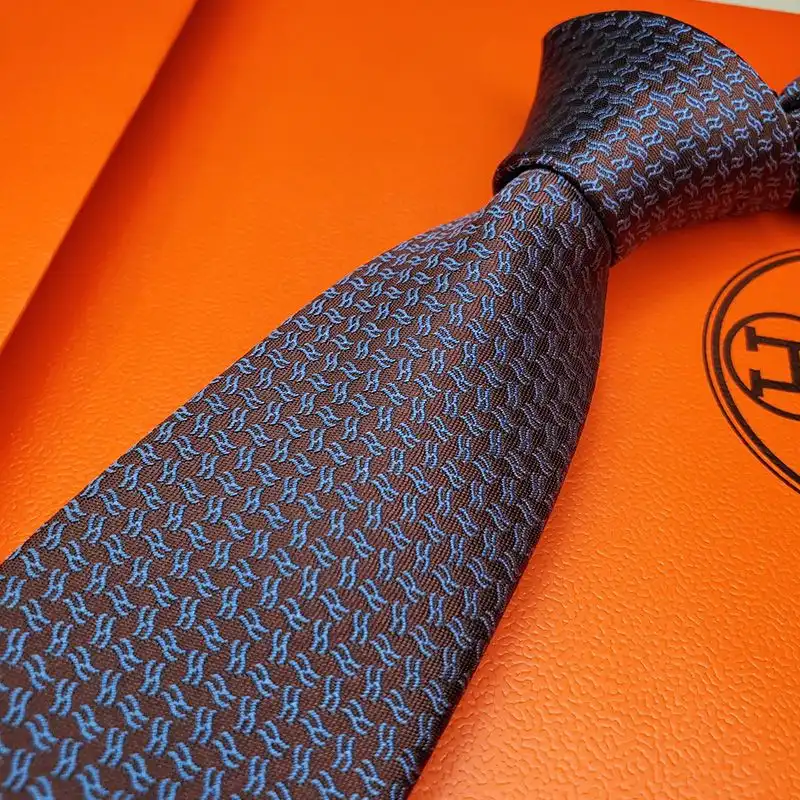 Affordable Hermes Tie 7 Flot De H Tie In Brown