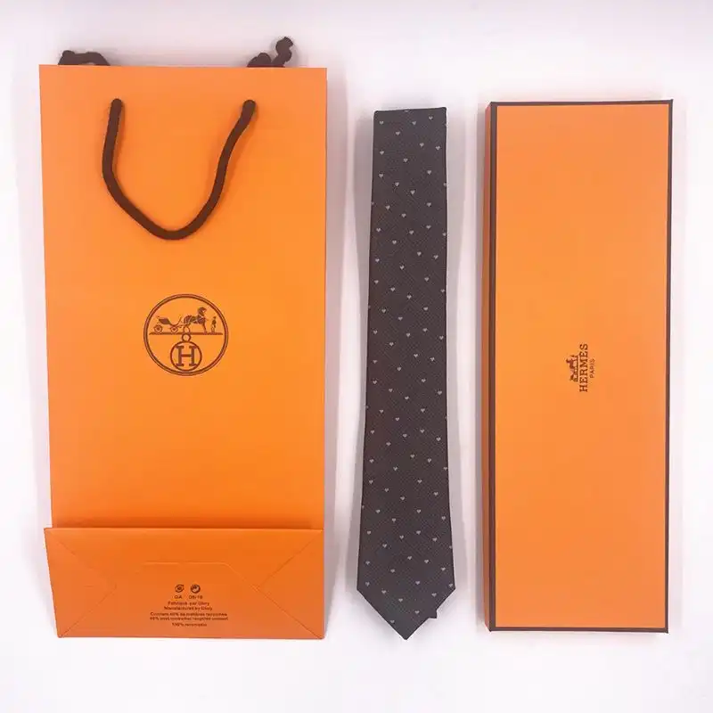 Affordable Hermes Tie 7 Love Hearts Tie In Grey