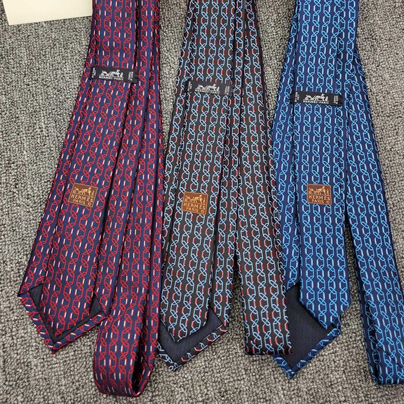 Hermes Tie 7 H Aaaaargh Tie In Blue