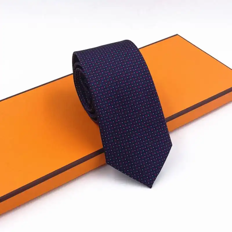 Hermes Tie 7 Mega Chariot Tie In Blue