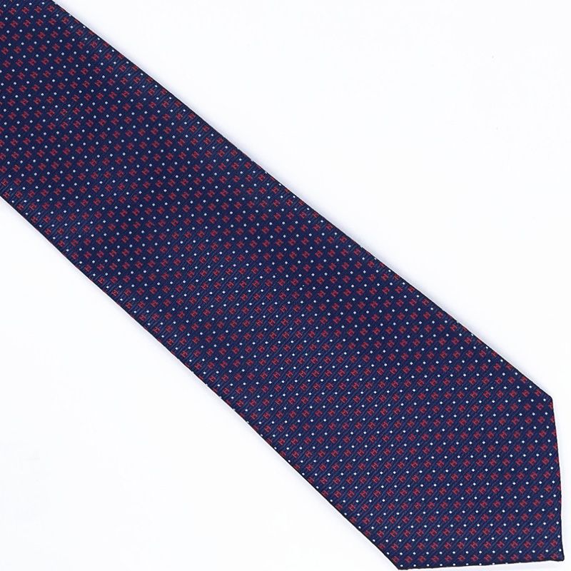 Hermes Tie 7 Mega Chariot Tie In Blue