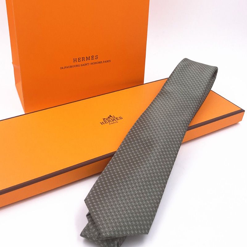 Hermes Tie 7 Mega Chariot Tie In Green