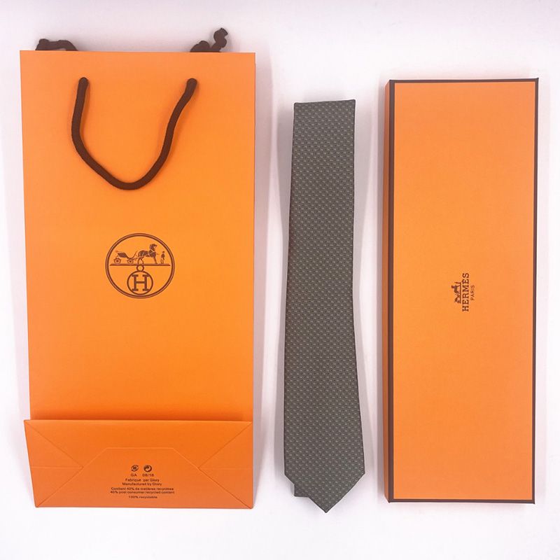 Hermes Tie 7 Mega Chariot Tie In Green