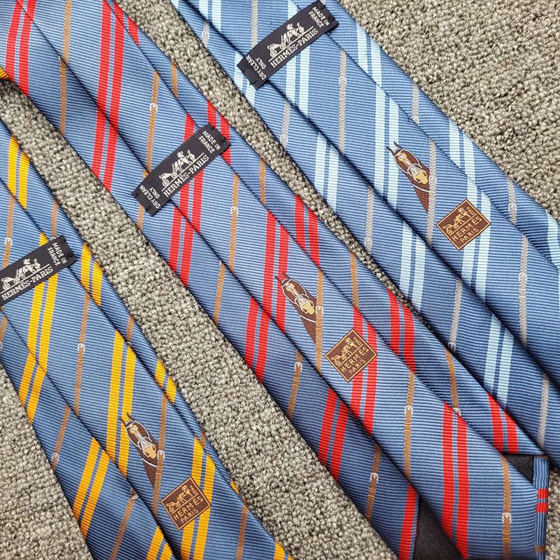 Hermes Tie 7 Noeud En 7 Ties