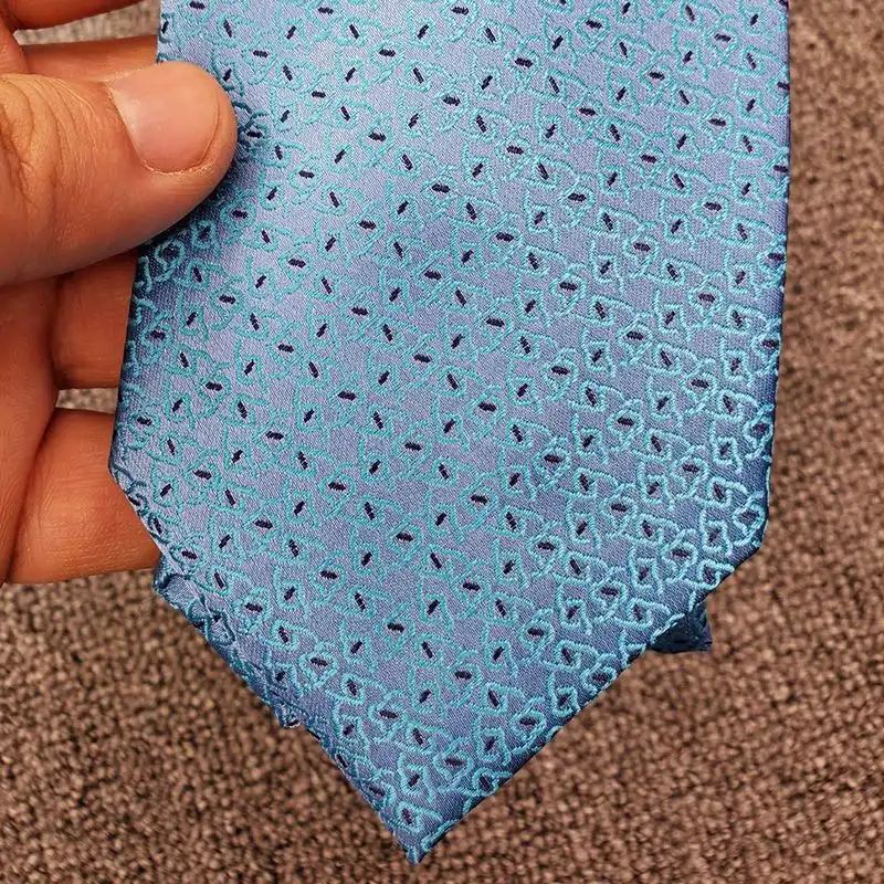 Hermes Tie 7 Sunny H Tie In Blue