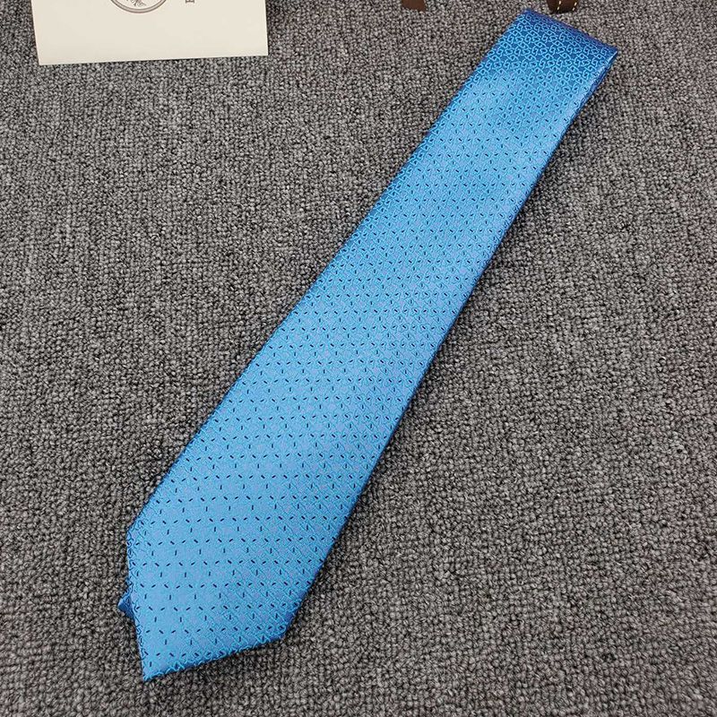 Hermes Tie 7 Sunny H Tie In Blue