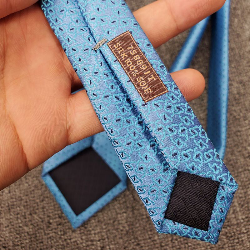 Hermes Tie 7 Sunny H Tie In Blue