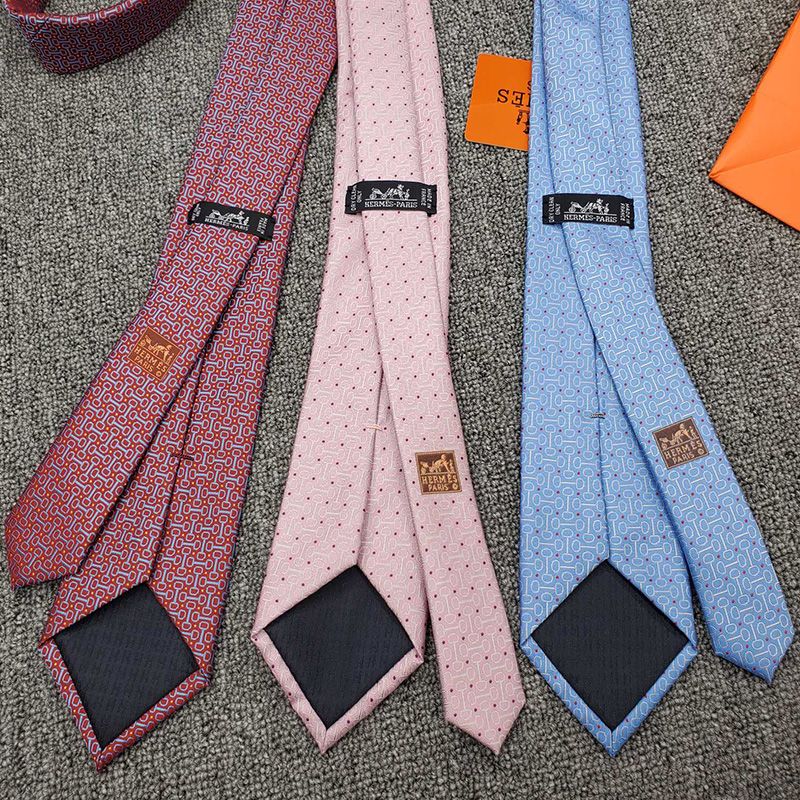 Hermes Time Keeper Tie In Blue