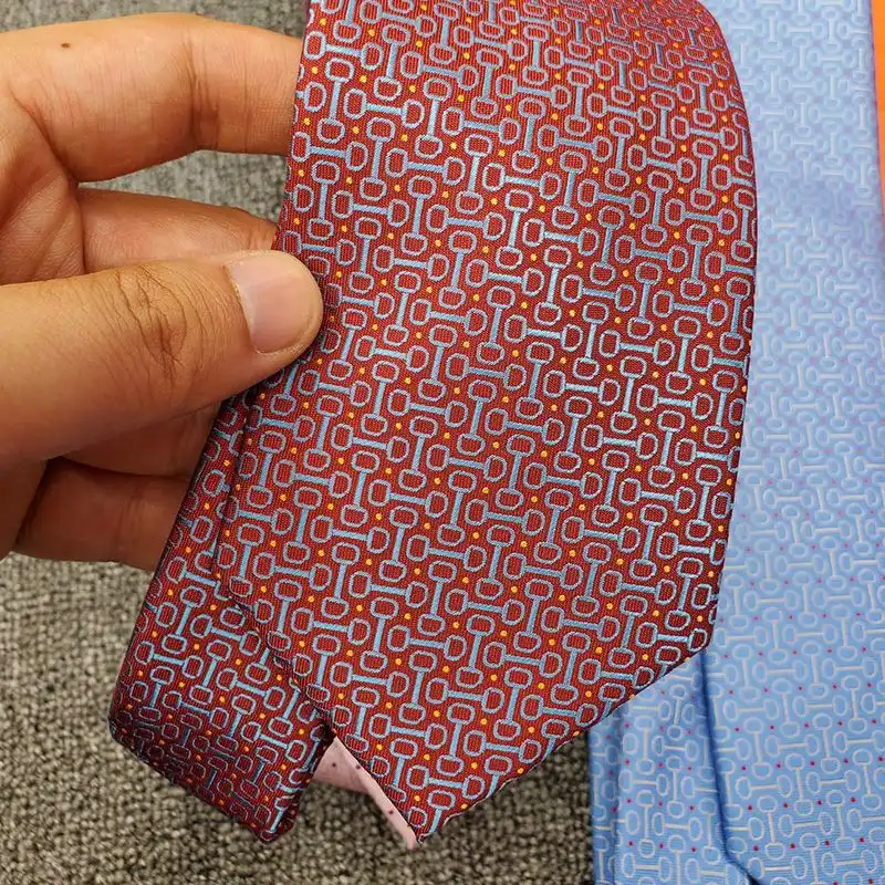 Hermes Time Keeper Tie In Red