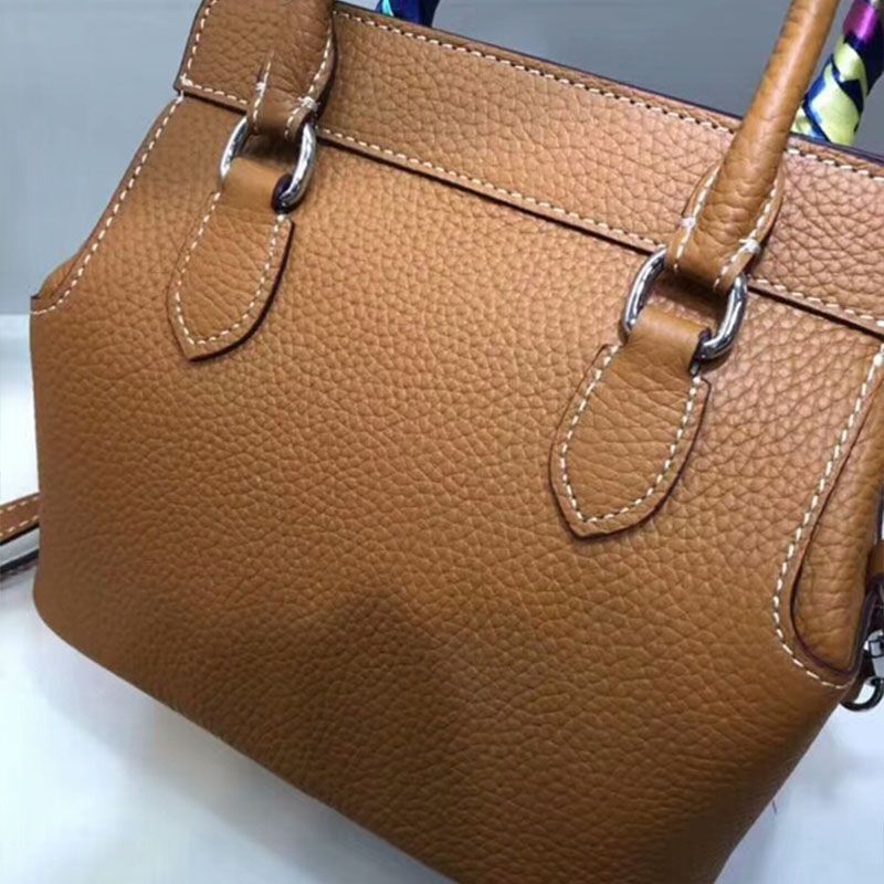 Hermes Toolbox Bag Swift Leather Palladium Hardware In Brown