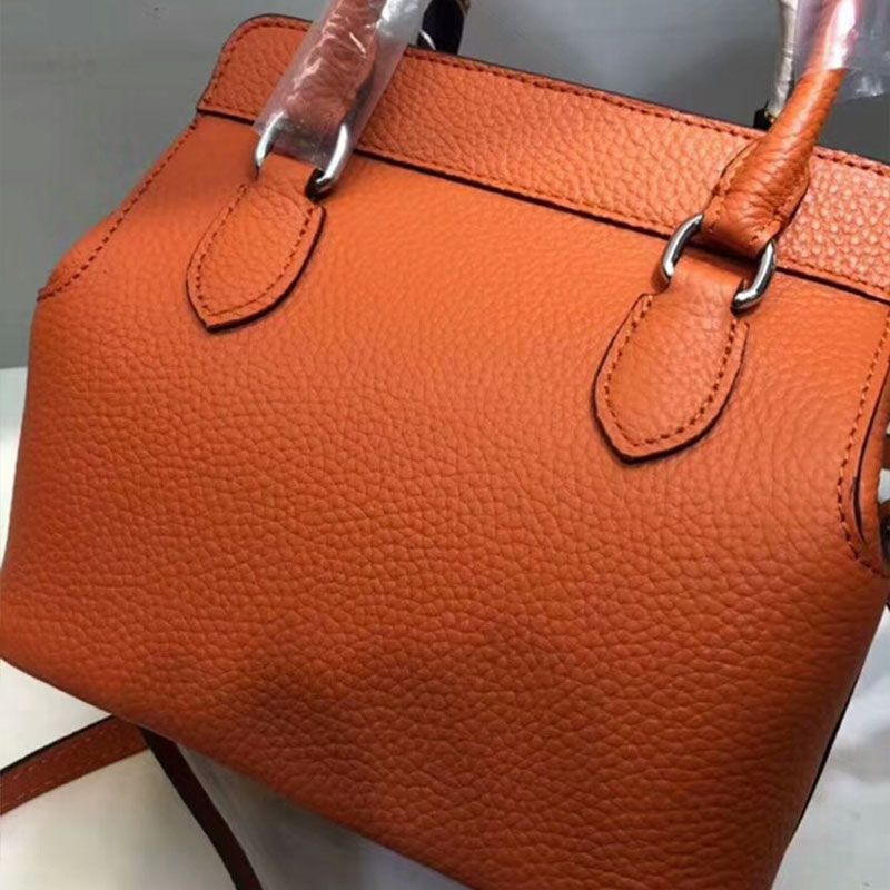 Hermes Toolbox Bag Swift Leather Palladium Hardware In Orange