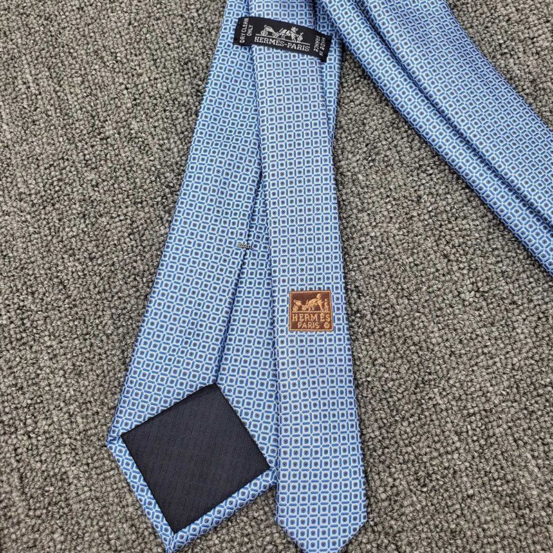 Hermes Trait D'Union Tie In Blue