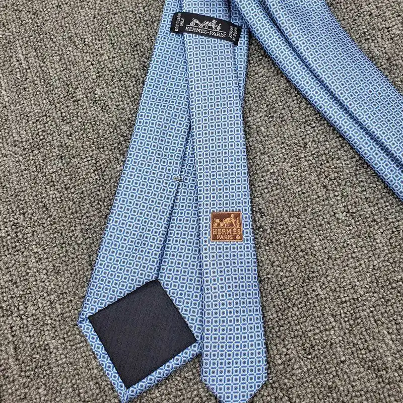 Cheap Hermes Trait D'Union Tie In Blue