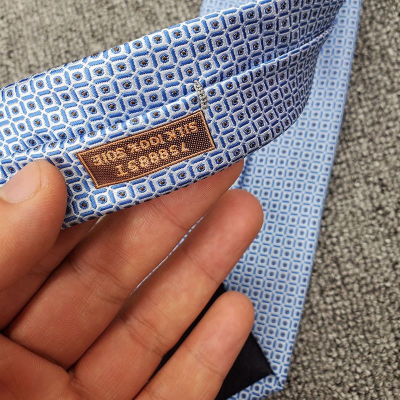 Hermes Trait D'Union Tie In Blue