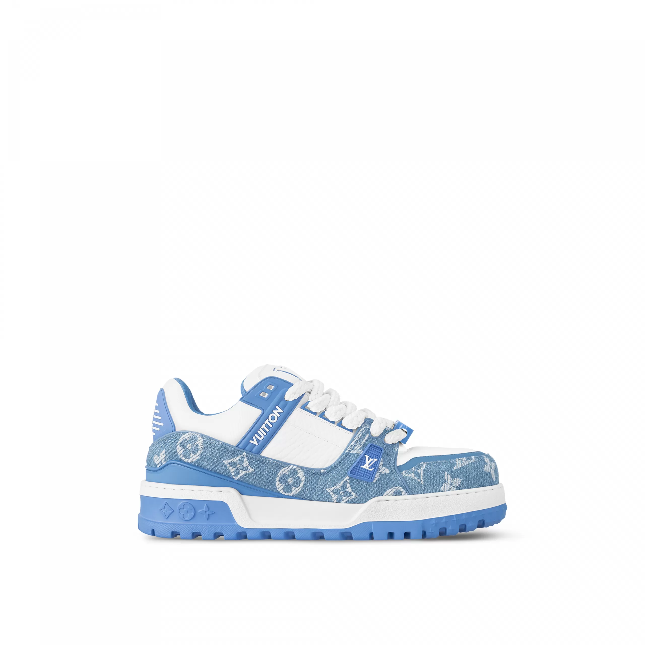 Bagsaaa 1ACWHW LV Trainer Maxi Sneaker Denim Blue