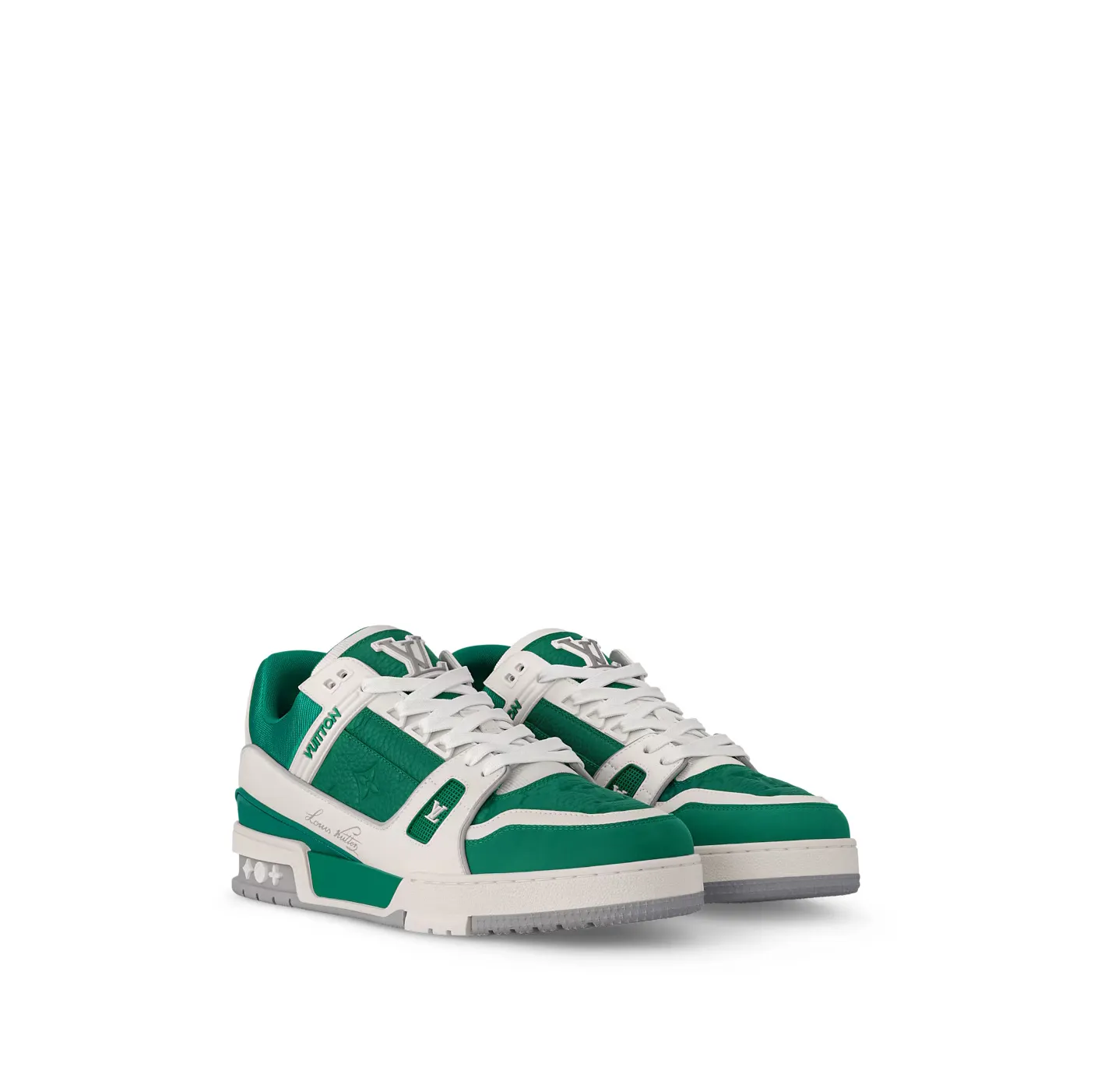 Louis vuitton locations Bagsaaa 1ADHRI LV Trainer Sneaker Borneo Green