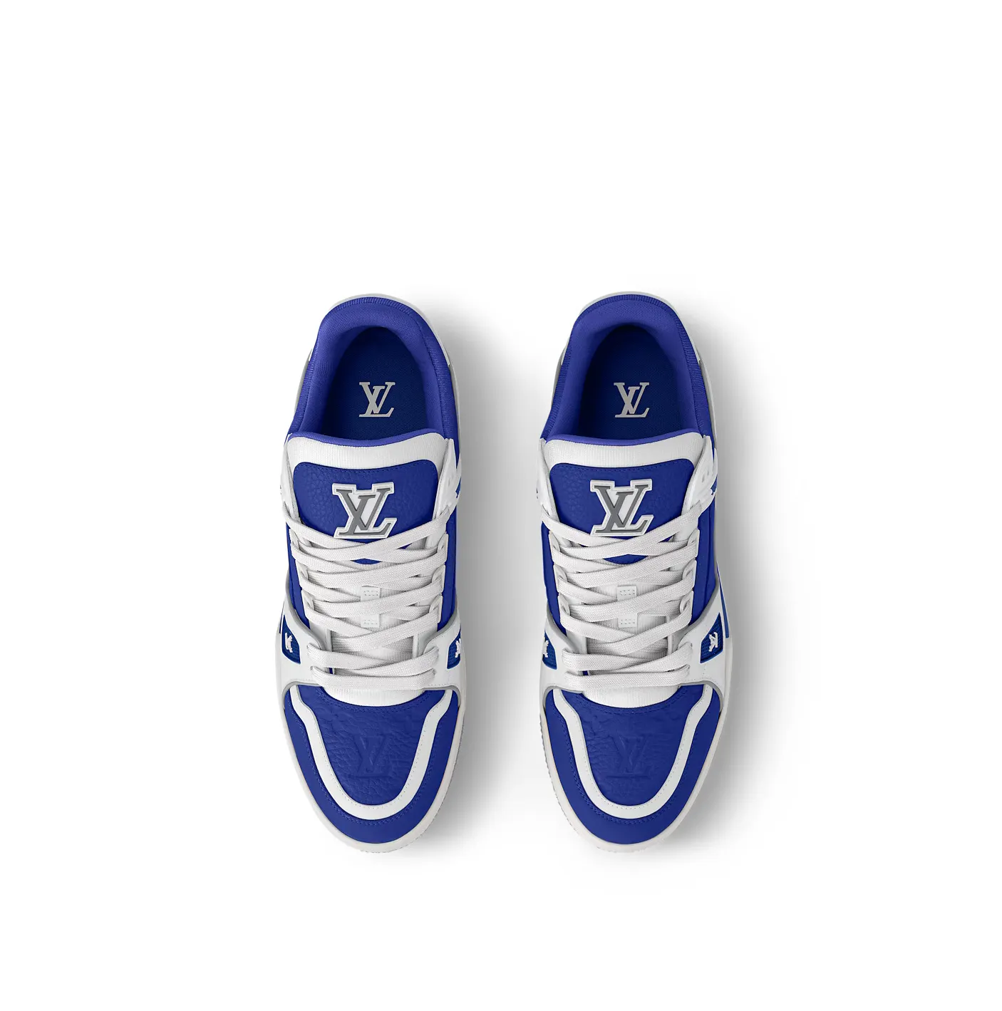 Mcqueen menswear Bagsaaa 1ADHS2 LV Trainer Sneaker Gaston Blue