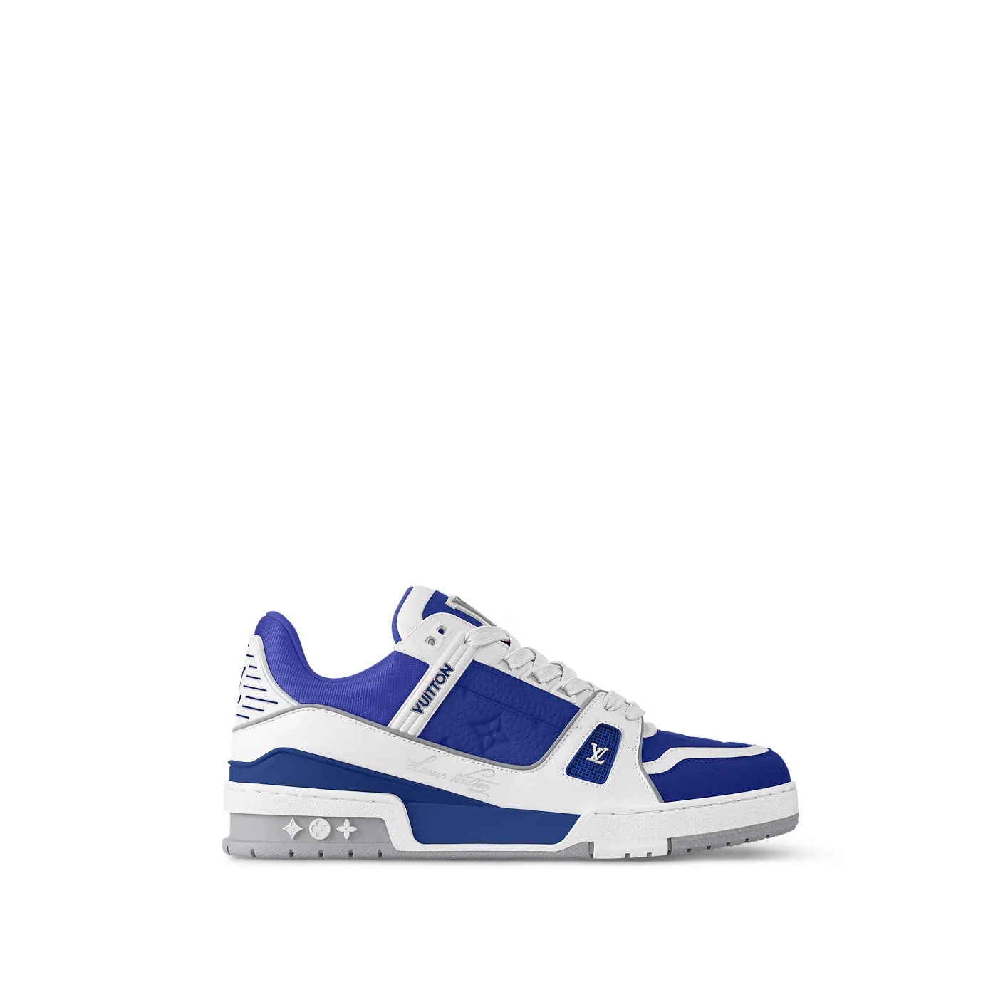 Bagsaaa 1ADHS2 LV Trainer Sneaker Gaston Blue