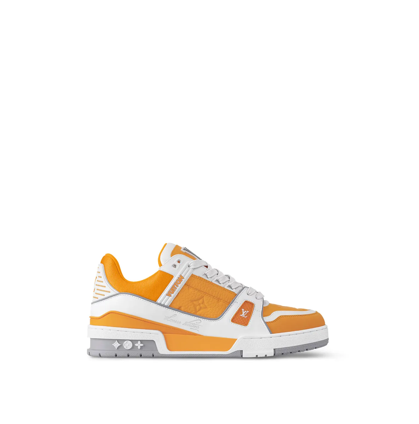 Bagsaaa 1ADHSM LV Trainer Sneaker Safran Yellow