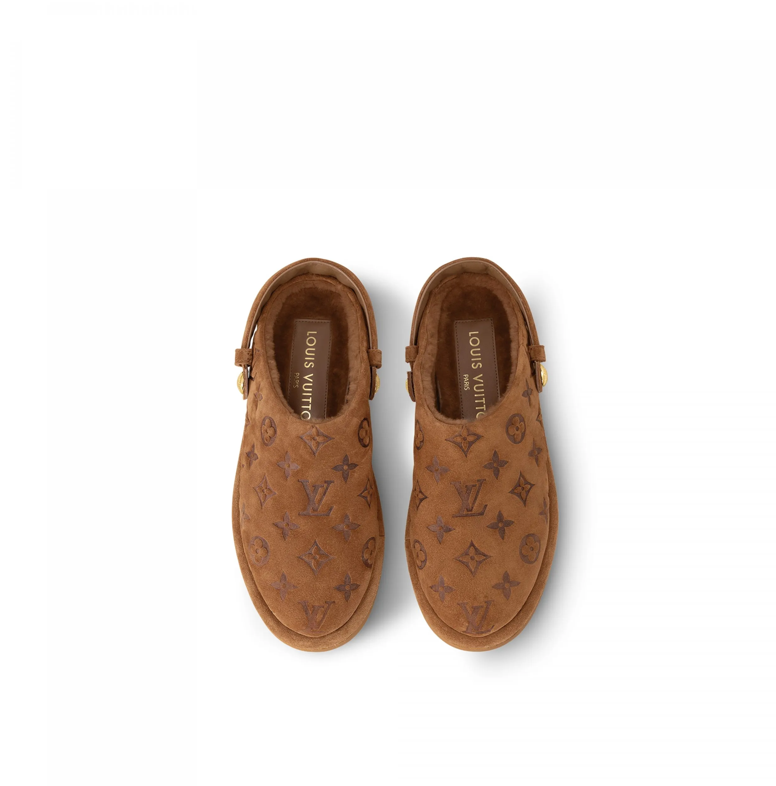 Lv shirt replica Bagsaaa Aspen Platform Clog Brown 1ACHWJ