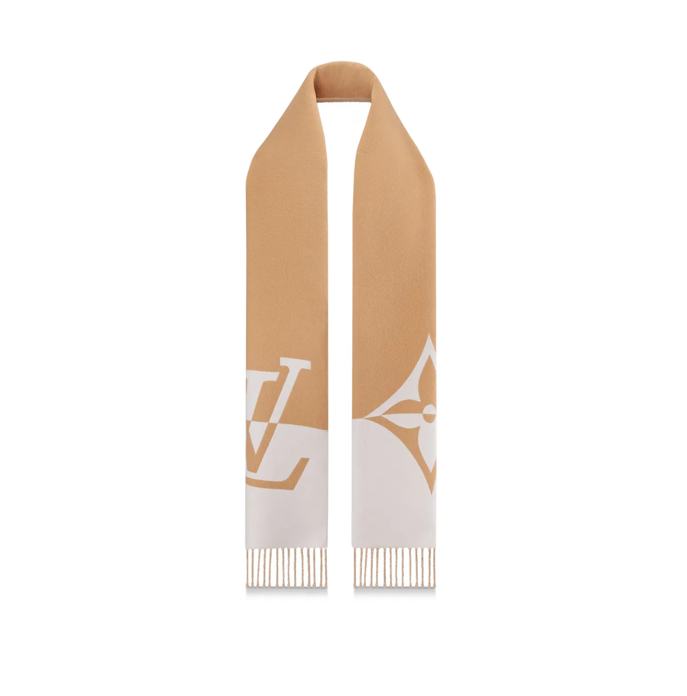 Lv shoes replica Bagsaaa Beige M79098 Graphic Dual Scarf