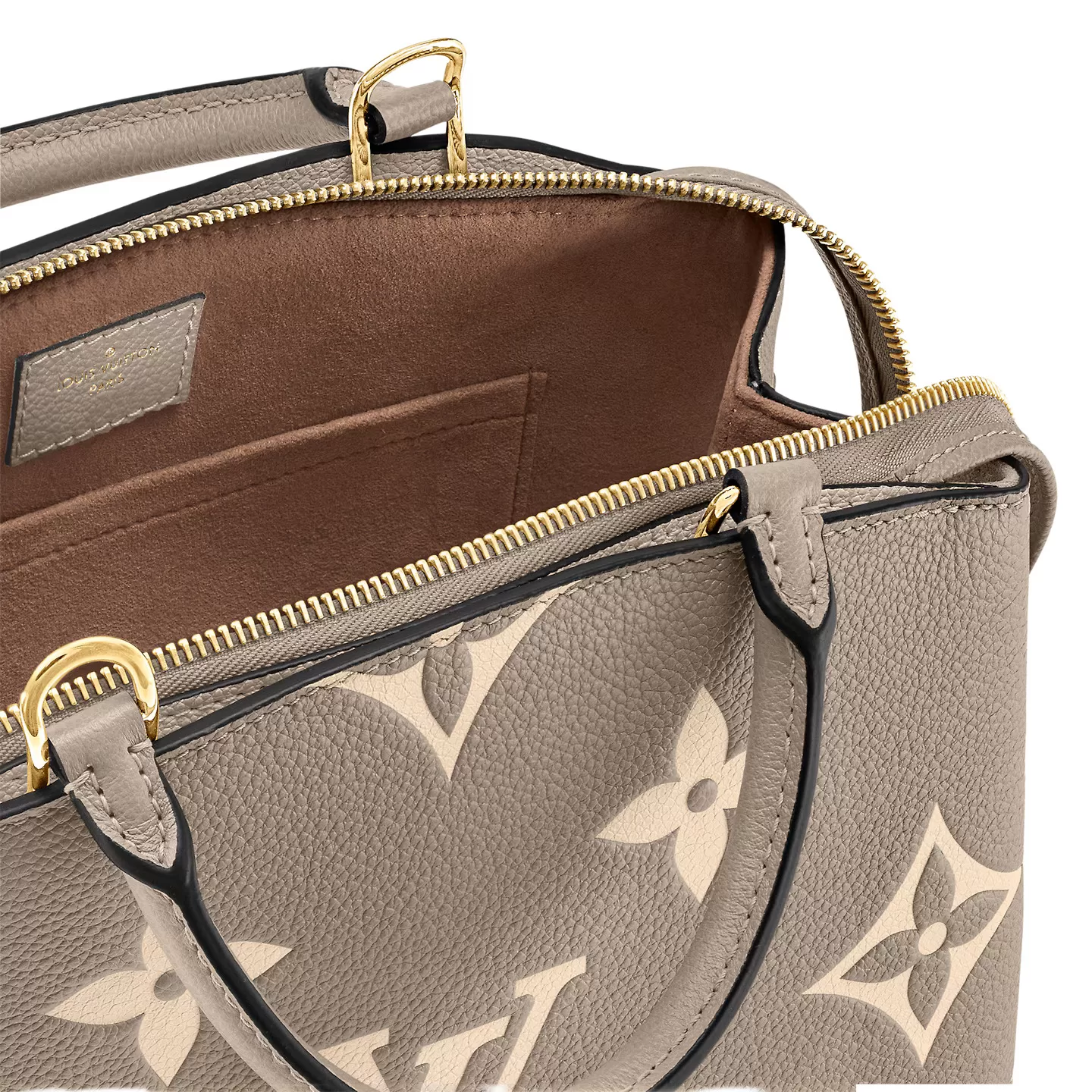 Mcqueen menswear Bagsaaa Bicolor Monogram Empreinte Leather M58914 Petit Palais
