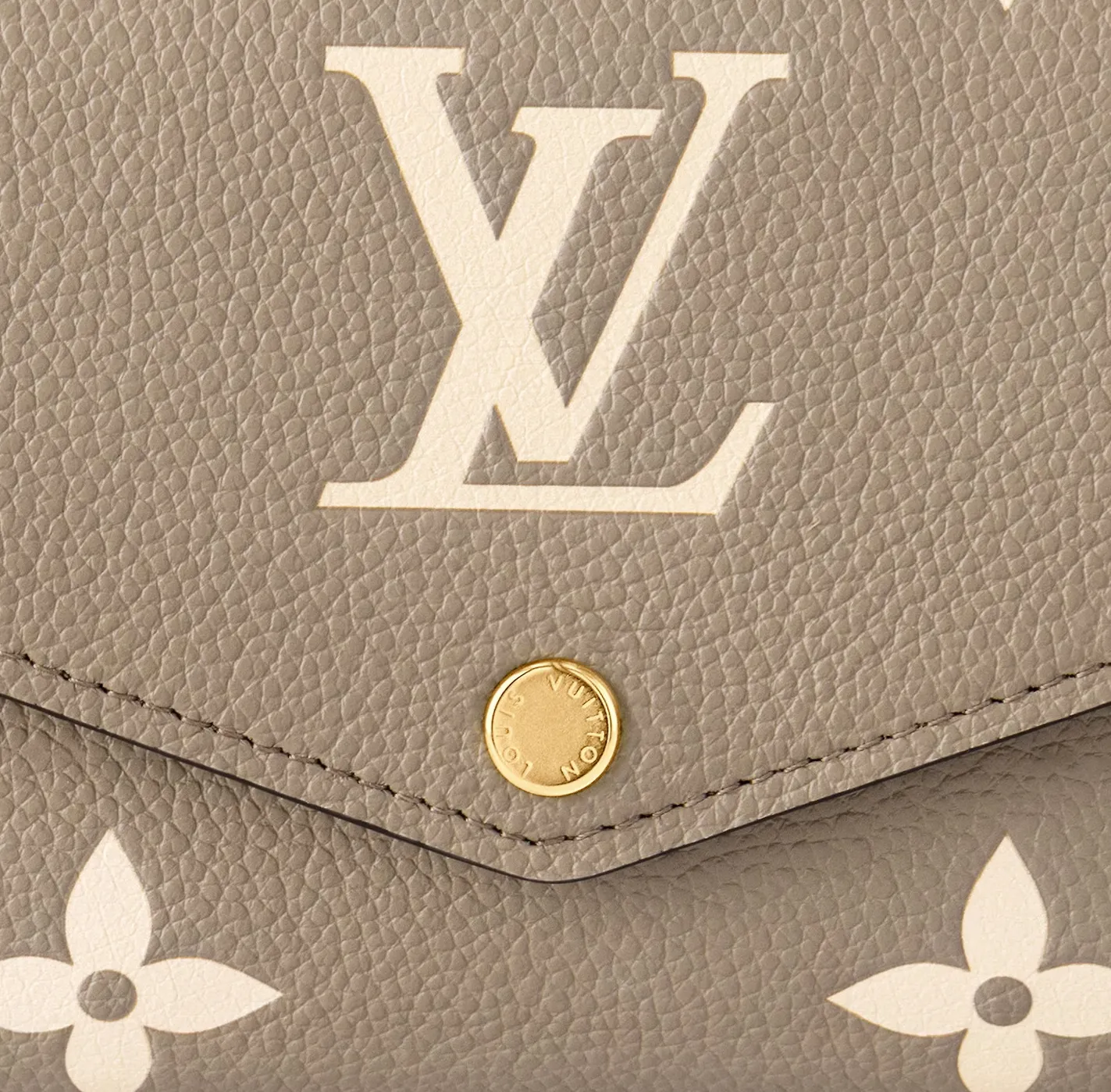 Balenciaga shoes replica Bagsaaa Bicolor Monogram Empreinte Leather M81049 Sarah Wallet